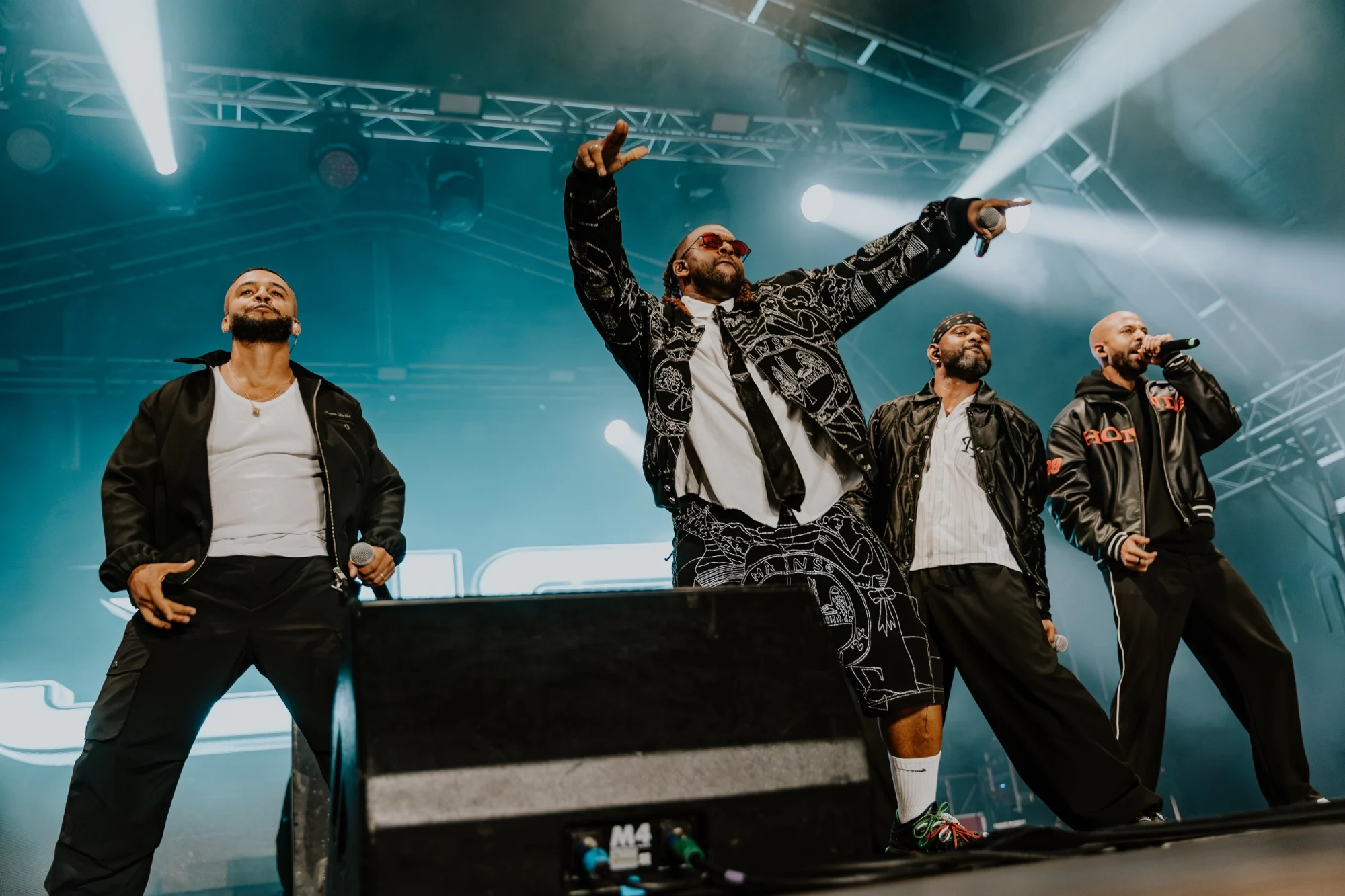 JLS performing together at Live at the Square
